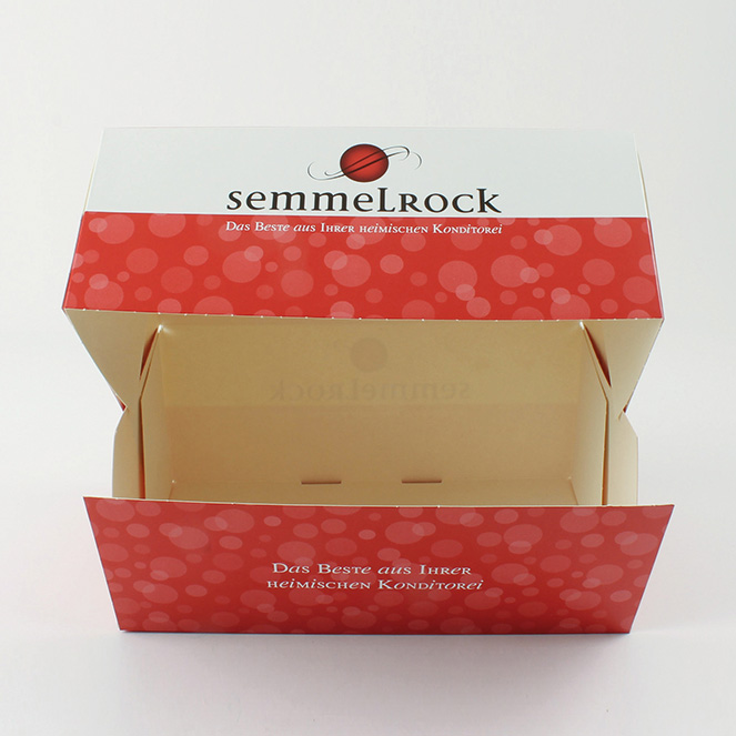 Cake piece box with 2C print Image