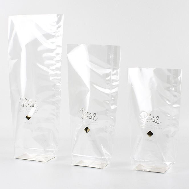 Cross bottom bag with gold embossing Image
