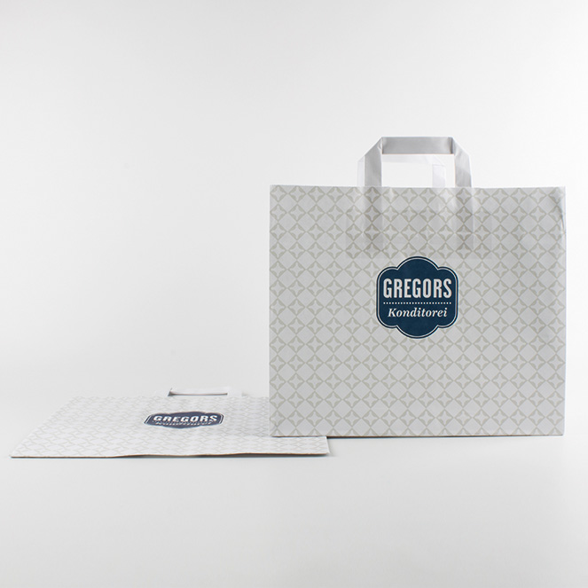 Confectionery carrier bag with customer print Image