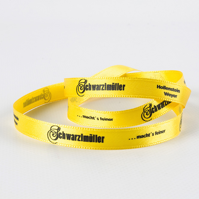 Double satin ribbon with customer print Image